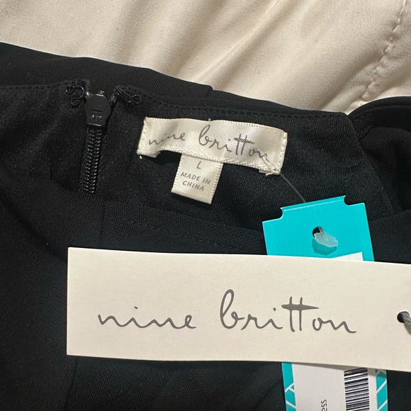 NINE BRITTON MEREDITH DRESS BLACK - L - Picture 3 of 5